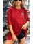 Papatya Baskılı Yazlık Pamuklu Kumaş Oversize Kalıp Tshirt Salaş 1