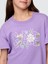 Kız Çocuk Mor Vintage Soft Sweatshirt Elbise 2