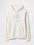 Erkek Beyaz Logo Fransız Havlu Kumaş Sweatshirt 2