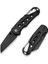 Pragma Thumb Stud & Button Lock Knife Black Aluminum Handle With S/s Carabiner & Bottle Opener Nitro-V Çakı 2