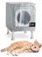 Kedi Yuvası Kedi Evi Isı ve Su Yalıtımlı Korunaklı Özel Üretim 37x33x31 cm 1