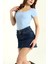 Kare Yaka Kısa Kollu Önü Yarım Çift Kat Bodysuit 4