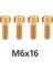 M6X16MM Altın Stili Rısk M6 ** 20MM Titanyum Alaşımlı Cıvata Disk Fren Kaliper Kelepçesi Mtb Bisiklet Bisiklet Vida Krank Kilit Cıvataları Yol Için (Yurt Dışından) 1