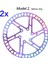 Yunjin Shop 2 Adet 160 Model 2 Stil Iııpro Bisiklet Disk Fren Yağı Kaygan Paslanmaz Çelik Mtb Yol Bisikleti Gökkuşağı Hafif 6 Cıvata G3 Merkez Rotor Ipro (Yurt Dışından) 1