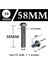 Yunjin Shop 58 mm Tarzı M6 &φ8* Scooter Paten Bisiklet Bisiklet Bisiklet Amortisörler Somun ve Cıvata Vidalar Aksesuarlar (Yurt Dışından) 1
