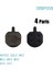 Yunjin Shop CRBP008 Stili Avid Bb5 Mekanik Fren Için 4 Çift Bisiklet Yarı - Metalik Disk Fren Balataları (Yurt Dışından) 1