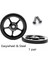 Yunjin Shop Siyah Çelik Cıvata Tarzı 1 Çift Bisiklet Easywheel Brompton Katlanır Bisiklet Alüminyum Alaşımlı Süper Hafif Kolay Tekerlekler + Titanyum Cıvatalar 22GPCS (Yurt Dışından) 1