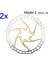 Yunjin Shop 2 Adet 160 Altın M3 Stili Iııpro Bisiklet Disk Fren Yağı Kaygan Paslanmaz Çelik Mtb Yol Bisikleti Gökkuşağı Hafif 6 Cıvata G3 Merkez Rotor Ipro (Yurt Dışından) 1