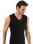 Erdem Siyah Slim Fit Kolsuz Derin V Yaka Atlet 1118 1