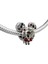 Disney Mickey Mouse Yeni Yıl Çelenk Charm | 925 Ayar Gümüş 2