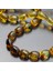 Dominik Mavi Kaya Fosil Amber Badem Kesim 10.8X15 Mm Tesbih 5