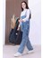 Yıkamalı Kot Denim Omuz Çantası 4