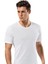 Erdem Beyaz Penye O Yaka T-Shirt 1150 4