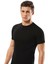 Erdem Siyah Penye Amerikan Yaka T-Shirt 1168 1