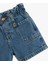 Pamuklu Cep Detaylı Beli Lastikli Denim Şort 3