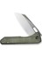 Nugz Flipper & Thumb Hole Knife Green Micarta Handle Çakı 4