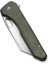 Nugz Flipper & Thumb Hole Knife Green Micarta Handle Çakı 5