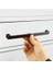 10 Adet Bihter Mobilya Mutfak Dolabı Çekmece Dolap Kapak Kulpu Kulbu Metal Siyah (224 Mm-22.4 cm) 5