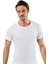 Erdem Beyaz Ribana 0 Yaka T-Shirt 1180 1