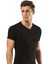 Erdem Siyah Ribana V Yaka T-Shirt 1198 1