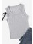 Düz Renk Kadın Kolsuz Bluz Crop Top 1