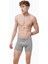 Erkek Gri Premium Collection Modal Uzun Boxer 250 2
