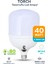 40W Tasarruflu E27 Beyaz Renk Torch Led Ampul 1