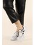 Kadın Yüksek Taban 4 cm Yazlık Fileli Hafif Rahat Taban Sneaker Kalın Taban Spor Ayakkabı 3