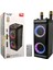 2 Adet Kablosuz Mikrofon Karaoke 25WX2 Çift Hoparlörlü 50DB Kumanda Stereo Bt Hoparlör 245X196X500MM 2