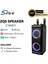2 Adet Kablosuz Mikrofon Karaoke 25WX2 Çift Hoparlörlü 50DB Kumanda Stereo Bt Hoparlör 245X196X500MM 3