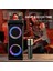 2 Adet Kablosuz Mikrofon Karaoke 25WX2 Çift Hoparlörlü 50DB Kumanda Stereo Bt Hoparlör 245X196X500MM 5