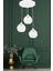 Yıldız Home Selçuklu Motif 3.lü Beyaz Rustik Avize 4