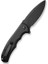 Button Lock Praxis Flipper Knife Black Aluminum Handle Çakı 3