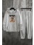 Uygun Tarz Unisex Nasabear Baskılı Eşofman Takımı 1