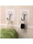 5 Li Şeffaf Askı Kendinden Yapışkanlı Banyo Mutfak Askısı Seti 1