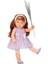 Tina Party Et Bebek 45 cm Mor 4