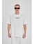 Oversize Yazı Baskılı Bisiklet Yaka Unisex Tshirt 2