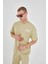 Yazı Baskılı Unisex Bisiklet Yaka Tshirt 3
