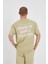 Yazı Baskılı Unisex Bisiklet Yaka Tshirt 4