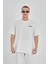 Nakış Işlemeli Oversize Bisiklet Yaka Tshirt 1