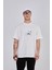 Oversize Bisiklet Yaka Baskılı Tshirt 3