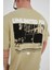 Unisex Baskılı Bisiklet Yaka Tshirt 4