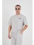Nakış Işlemeli Oversize Bisiklet Yaka Tshirt 1