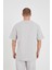 Nakış Işlemeli Oversize Bisiklet Yaka Tshirt 3