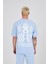Relaxed Fit Baskılı Bisiklet Yaka Kısa Kol T-Shirt 2