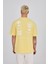 Oversize Bisiklet Yaka Ön Arka Baskılı Tshirt 2