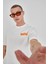 Yazı Baskılı Unisex Bisiklet Yaka Tshirt 1