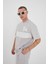 Oversize Baskılı Bisiklet Yaka Unisex Tshirt 1