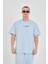 Oversize Yazı Baskılı Bisiklet Yaka Unisex Tshirt 3