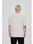 Oversize Yazı Baskılı Bisiklet Yaka Tshirt 3